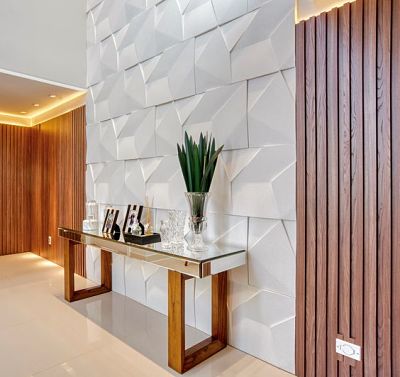 revestimento 3d gesso vs PVC qual o melhor para sala