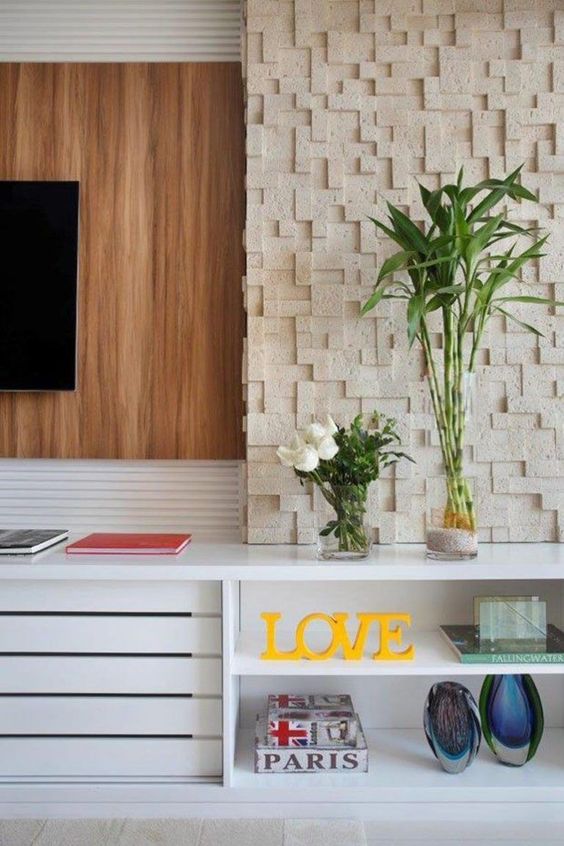 como limpar revestimento 3d de gesso na sala