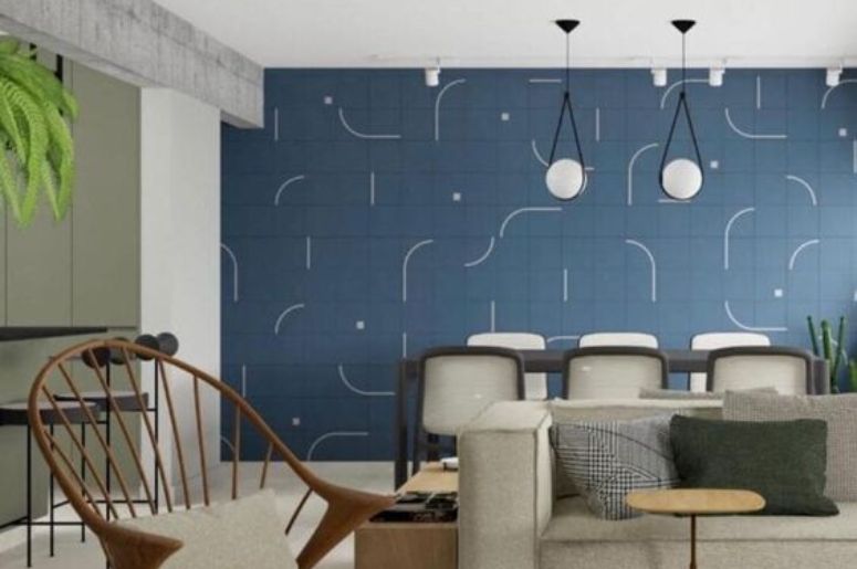 revestimento ripado vs. 3D para sala: qual o melhor