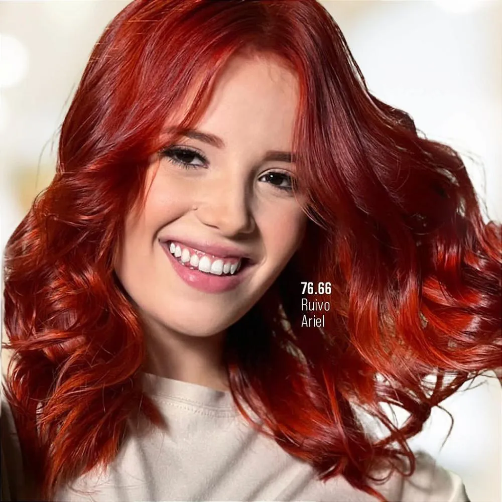 Ruivo Ariel em cabelos escuros: é possível?