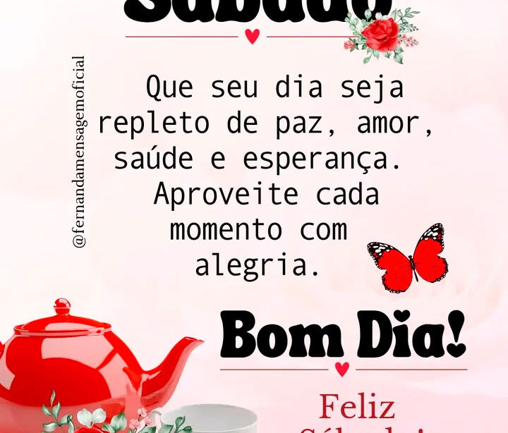 desejos de bom sábado