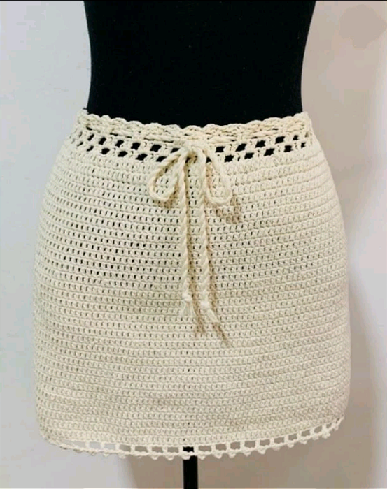 saia de crochê