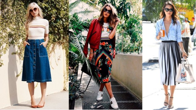 saia midi para baixinhas