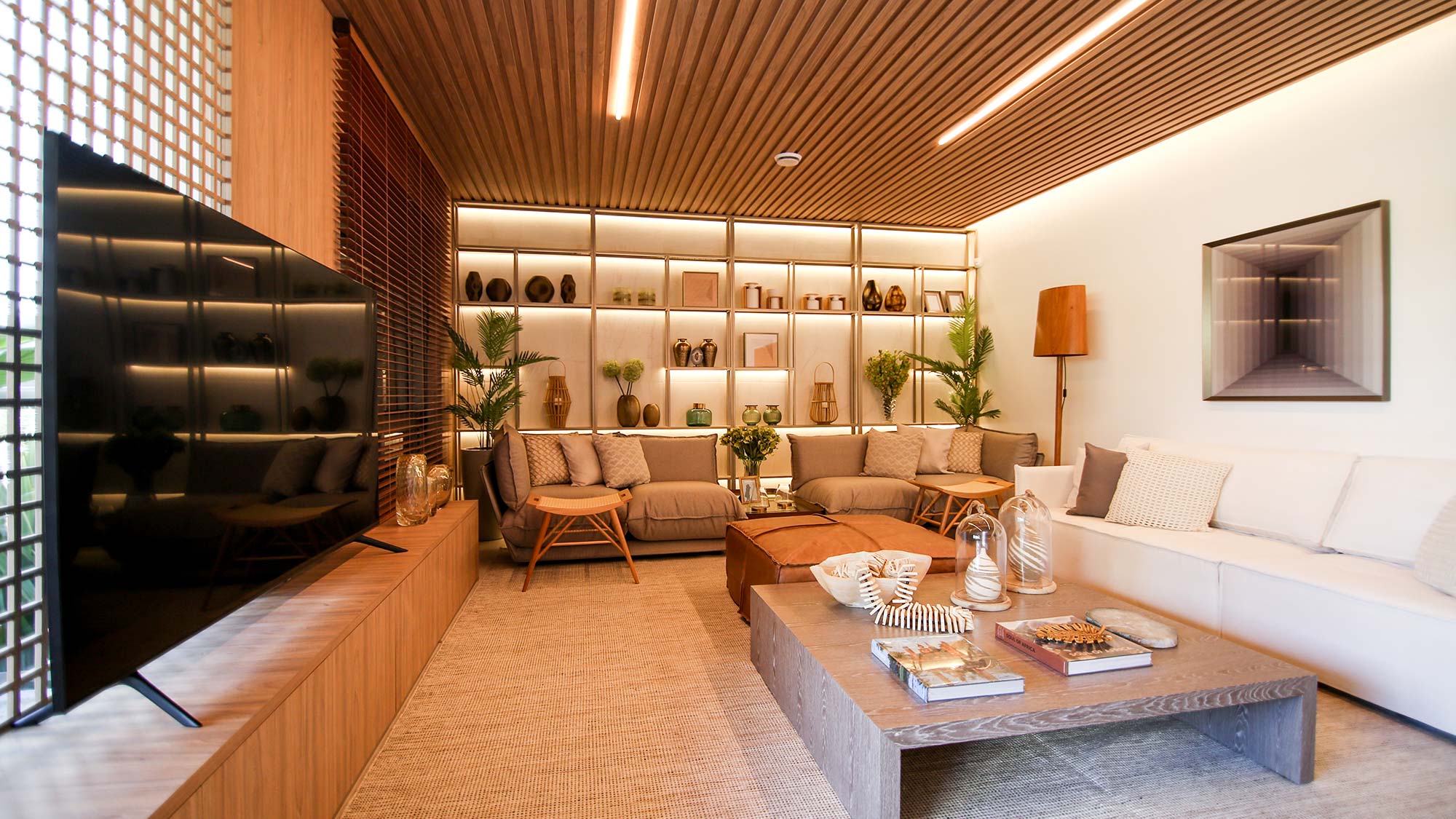 sala confortável e aconchegante