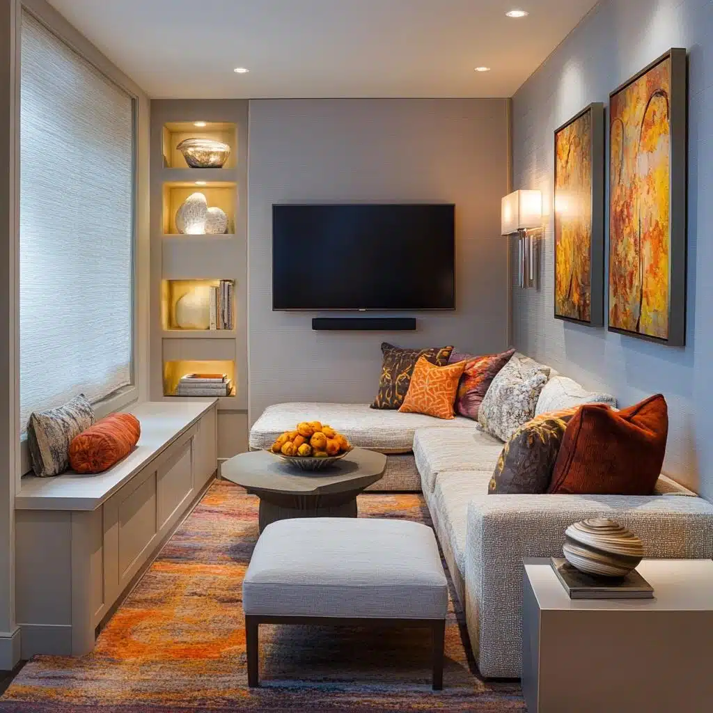 Iluminação estratégica: Como transformar sua sala pequena com luz