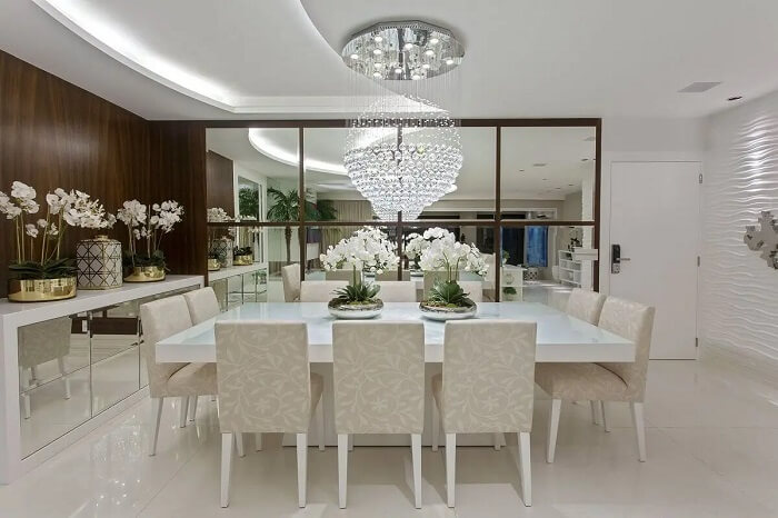 sala de jantar de luxo moderna