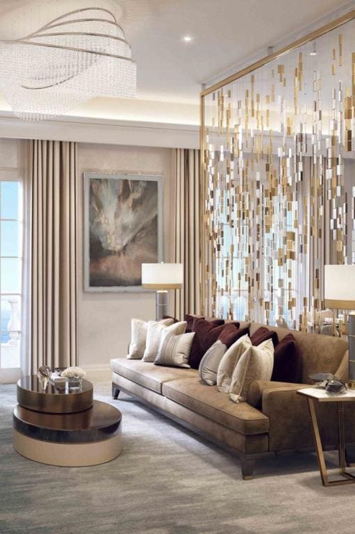 apartamento de luxo moderno sala