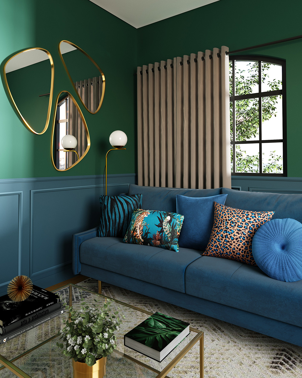 móveis para sala de luxo moderna