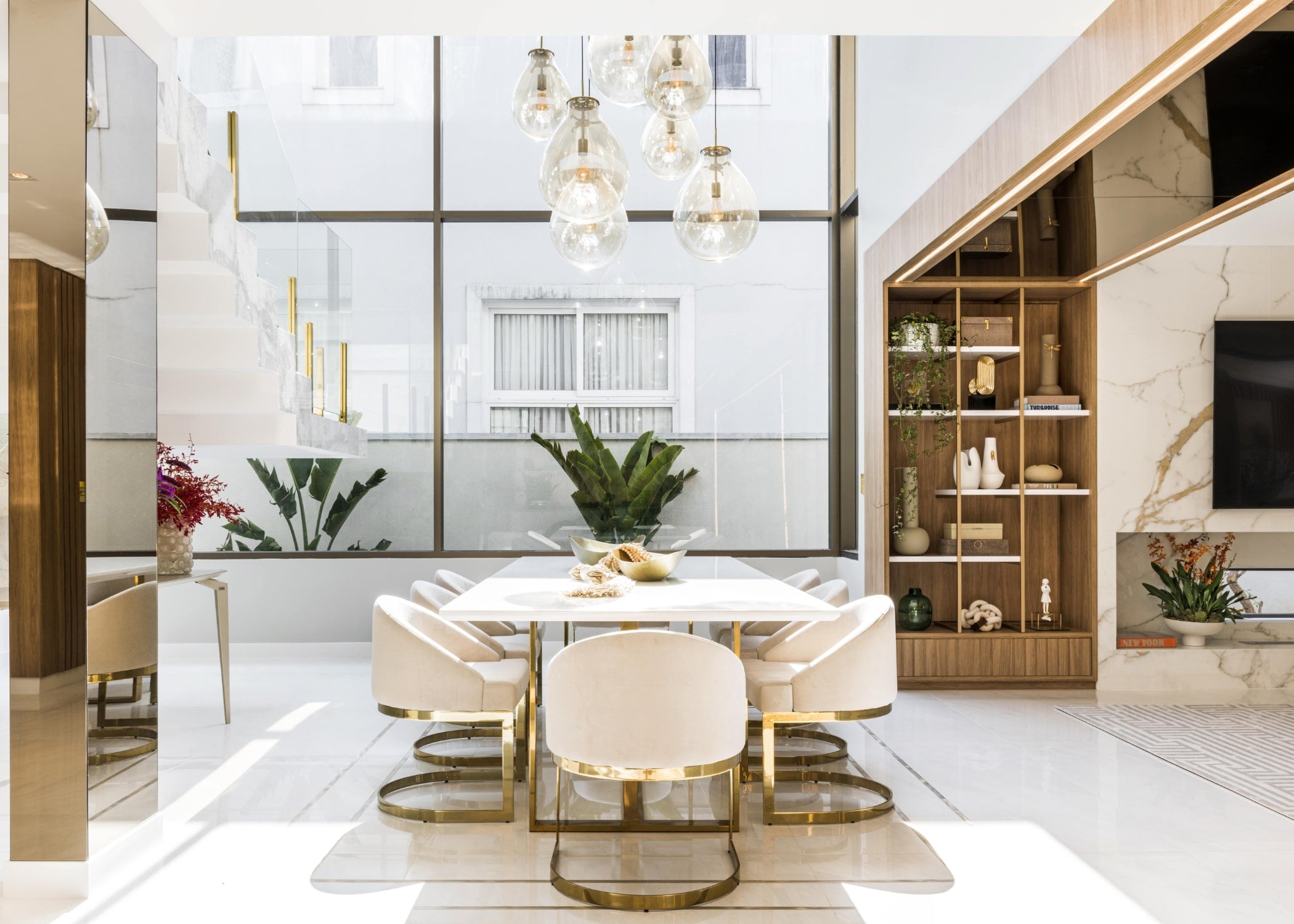 sala de jantar de luxo moderna