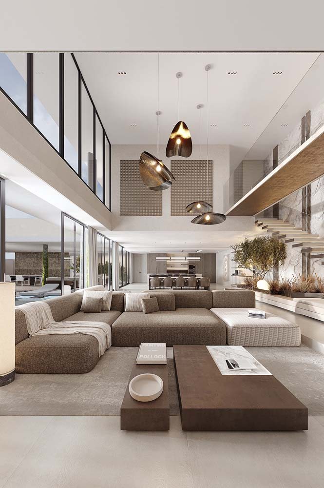 apartamento de luxo moderno sala