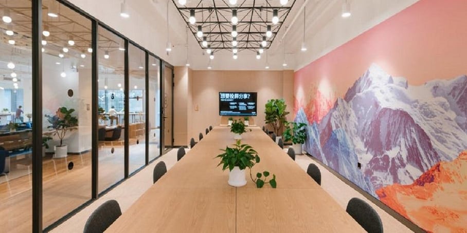 Sala de reunião híbrida