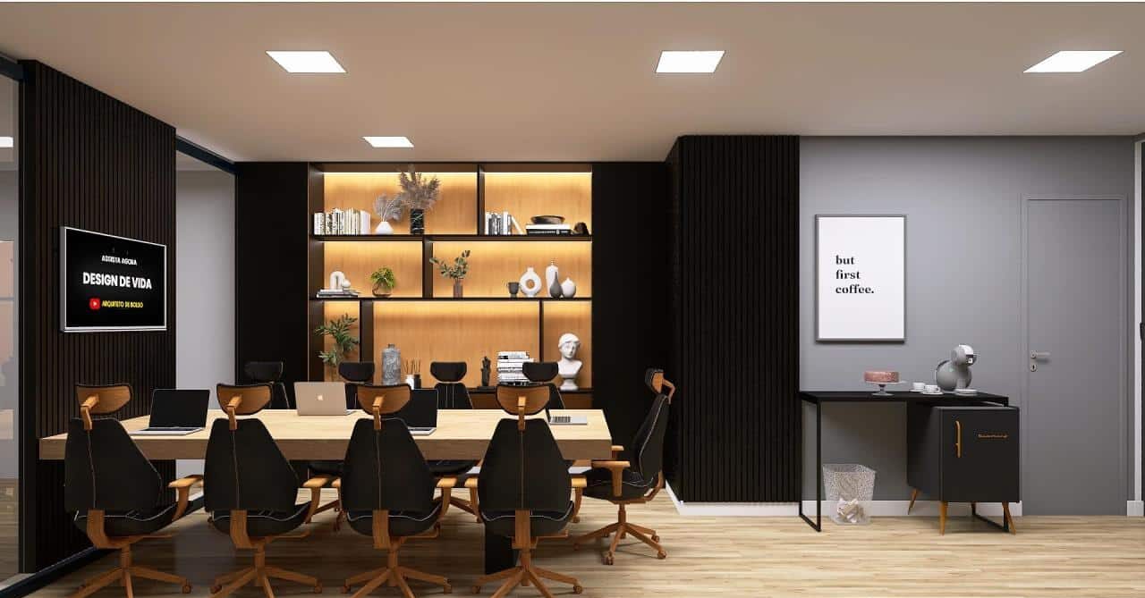 Sala de reunião híbrida