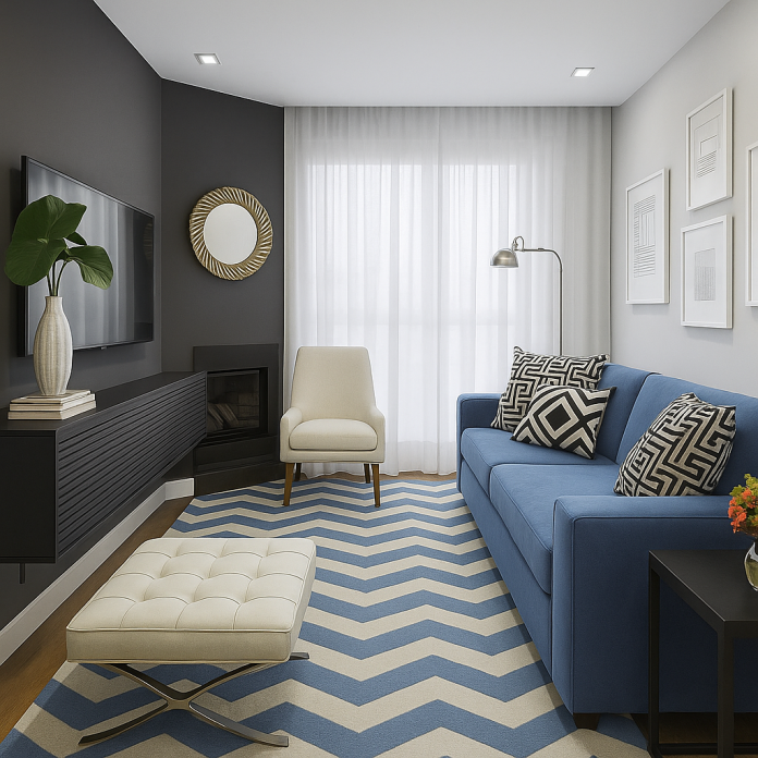 O Poder dos Têxteis: Tapetes e Mantas para uma Sala 'Montada'