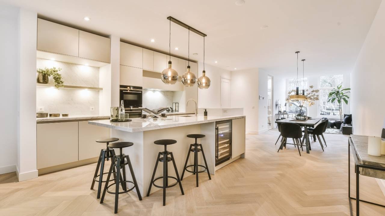 sala e cozinha integradas