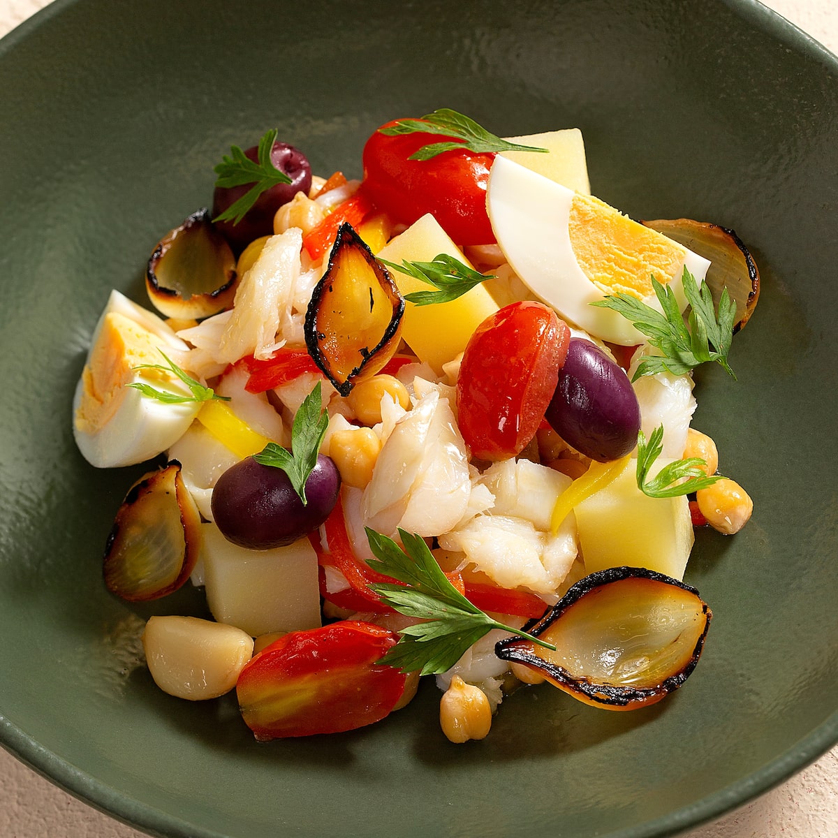 Salada de bacalhau com batata