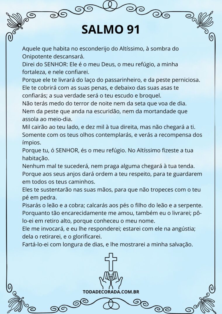 salmo 91 católico para imprimir
