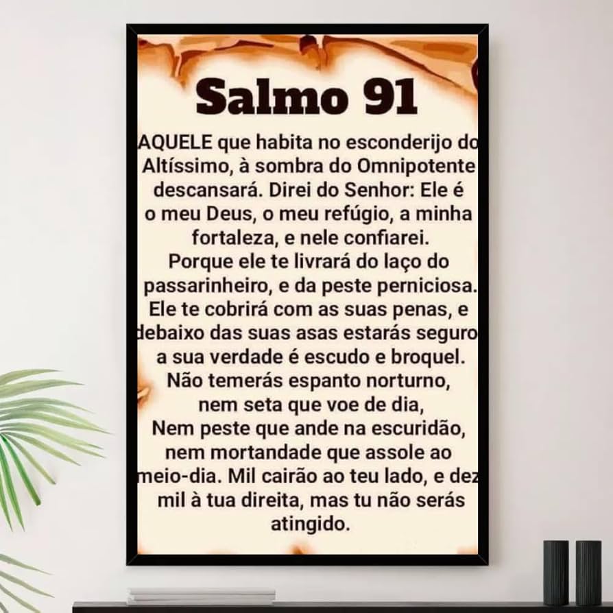 salmo 91 para imprimir com ilustração