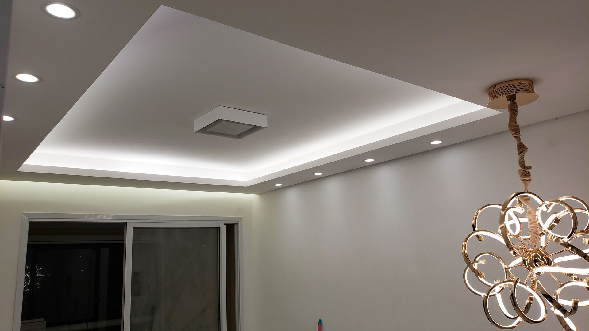 sanca de gesso com led