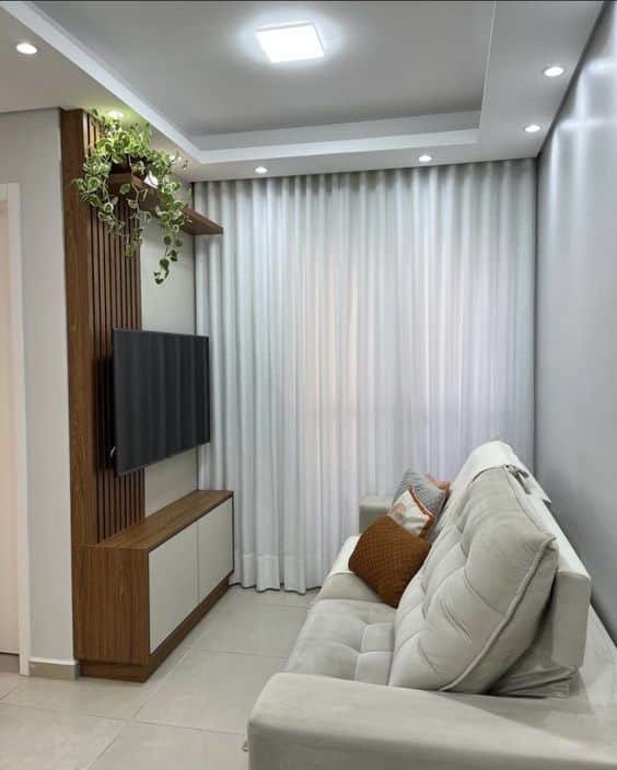instalação sanca simples sala