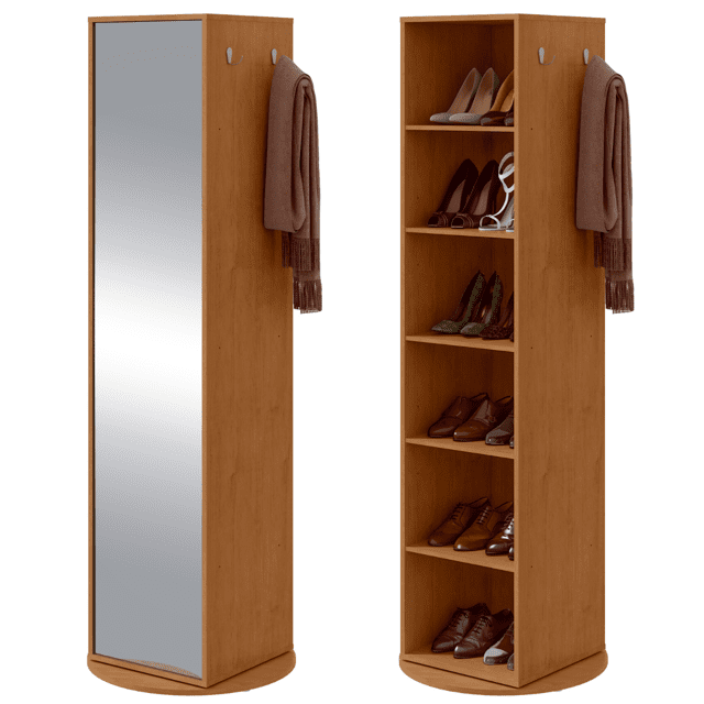 Vantagens da sapateira giratória na organização do quarto