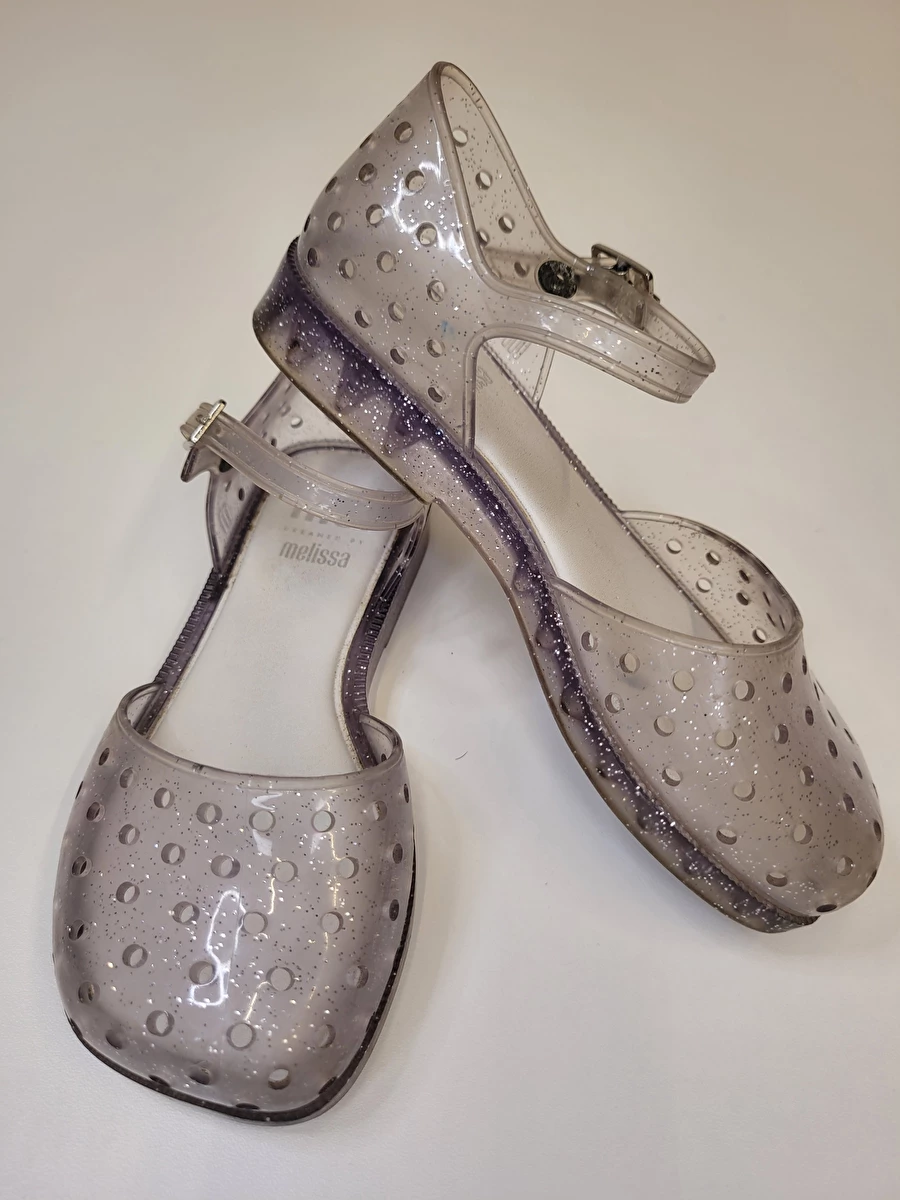 Sapatilha De Plastico Transparente