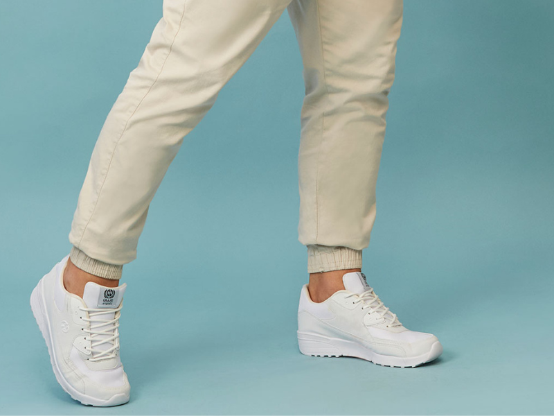sapato branco masculino vegano