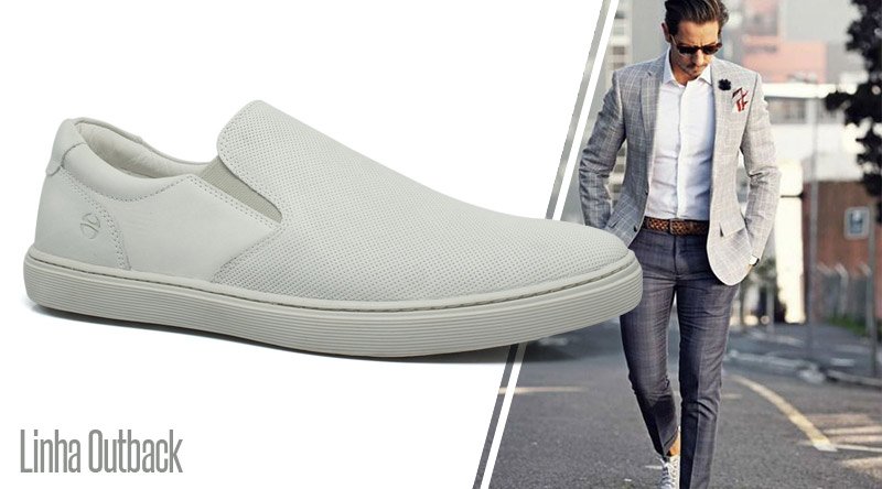 sapato branco masculino de lona