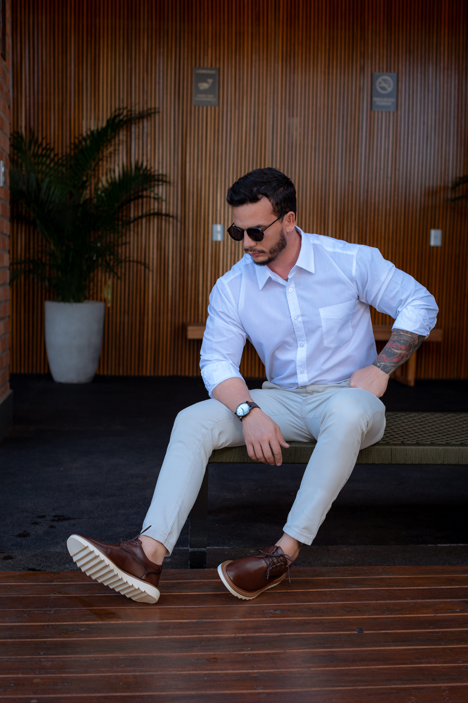 Sapato tratorado masculino casual