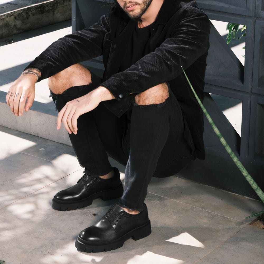 Sapato tratorado masculino slip-on