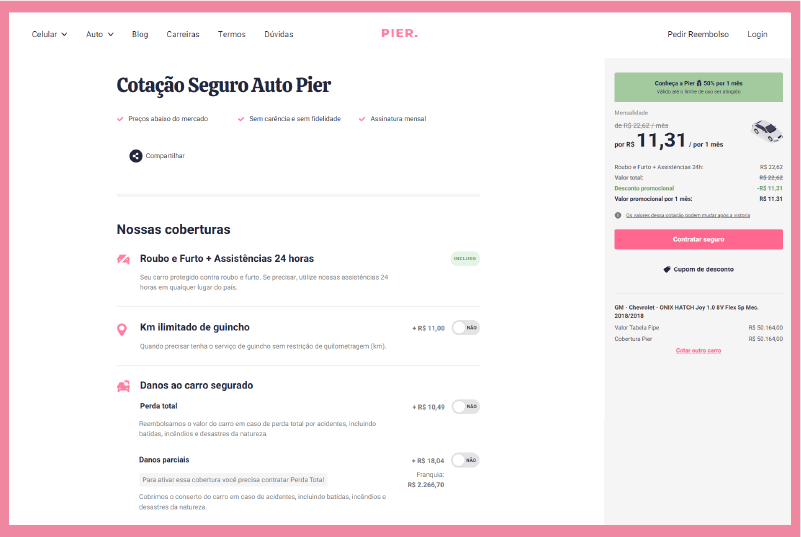 seguro auto online cotação de veículos