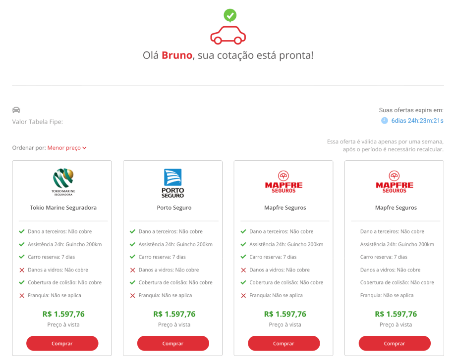 seguro auto online simulador online