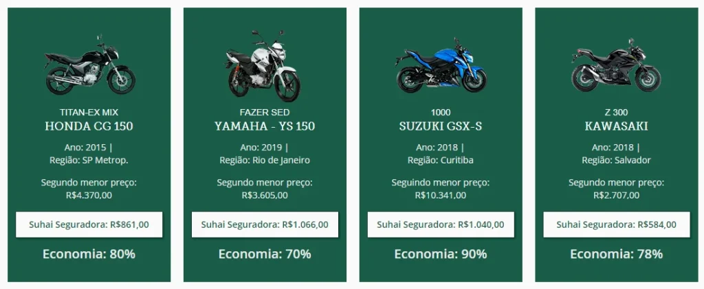 seguro para motos acima de 600cc