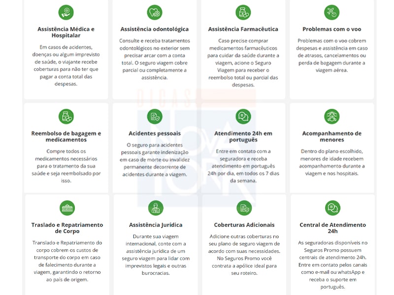 seguro viagem internacional mensal