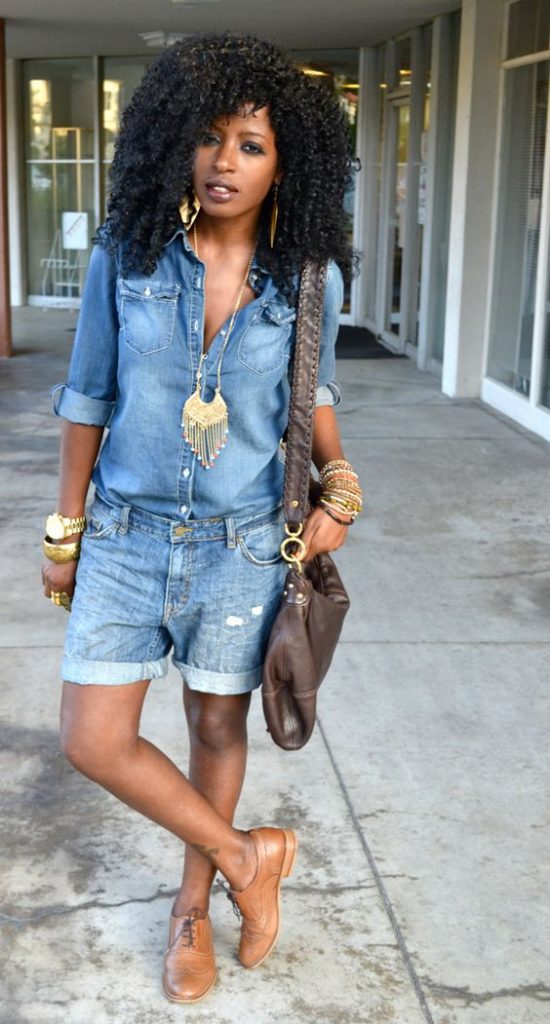 Short jeans cintura alta