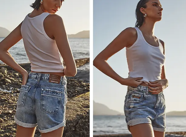 Short jeans plus size