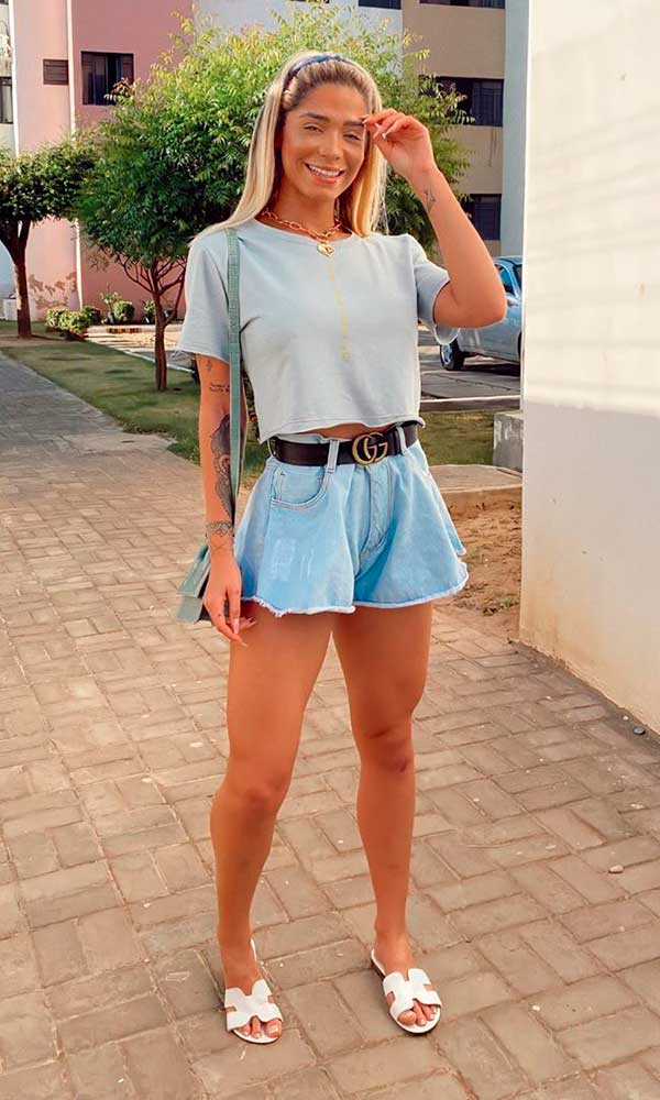 shorts para usar com vestido