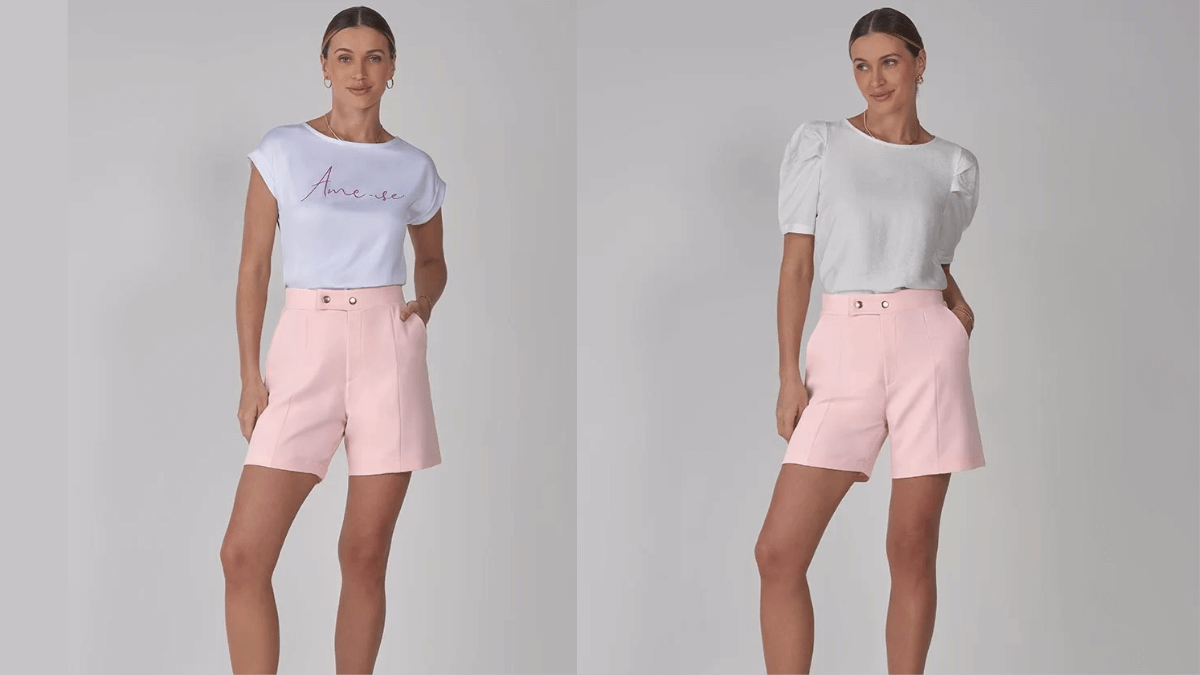 shorts para usar com vestido