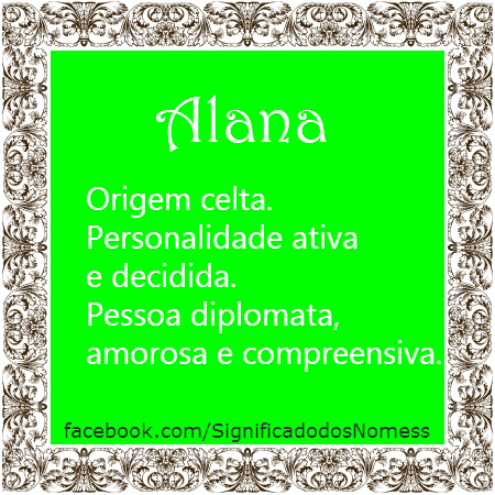 significado do nome alana