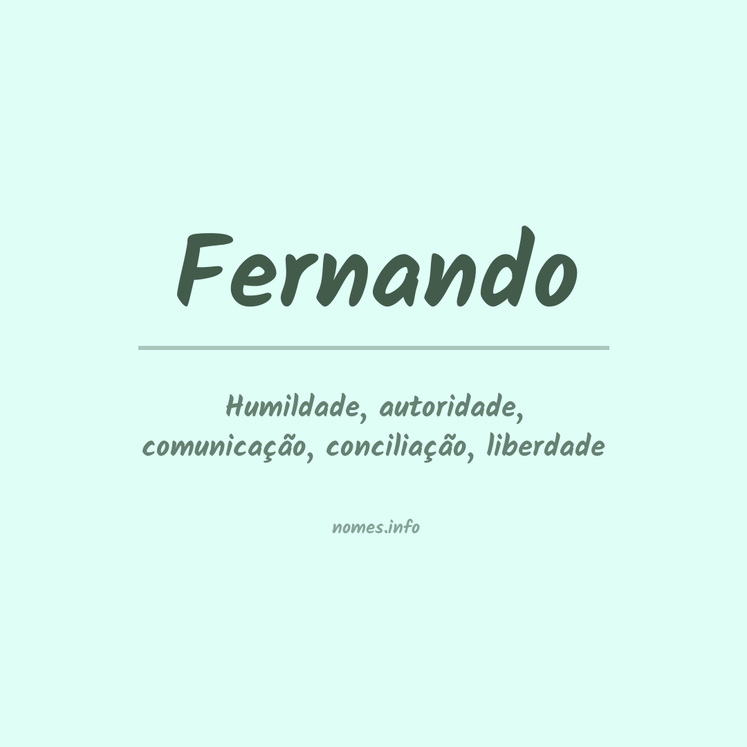 significado do nome fernando