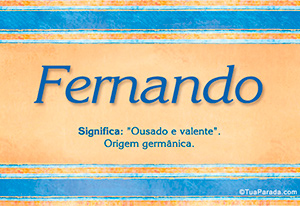 significado do nome fernando