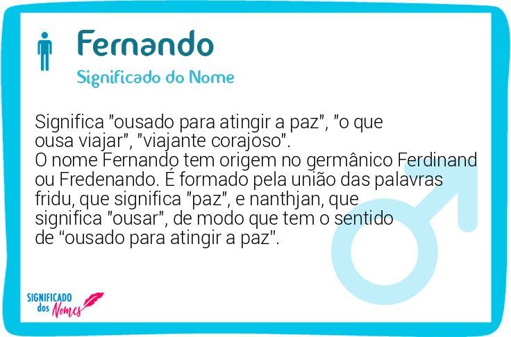 5 ideias de títulos:
1. O Significado Profundo do Nome Fernando: Origem e Personalidade
2. Fernando: Um Nome com História e Carisma
3. Desvendando Fernando: Etimologia