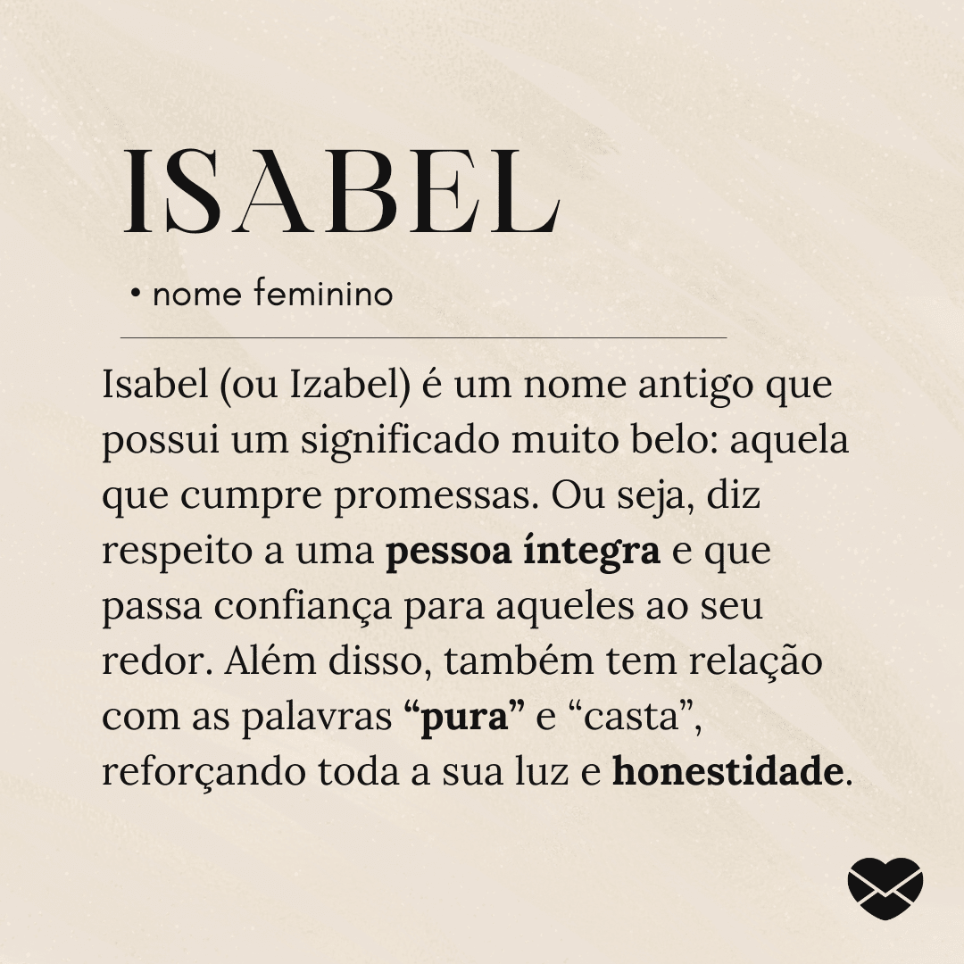significado do nome isabel