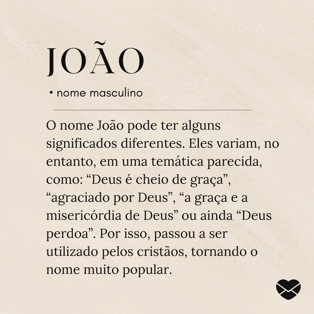 significado do nome joão