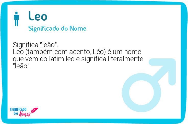 significado do nome léo