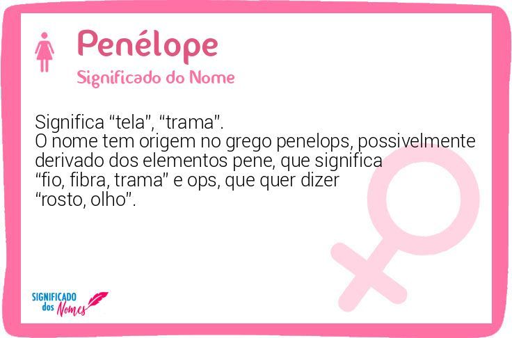 significado do nome penélope