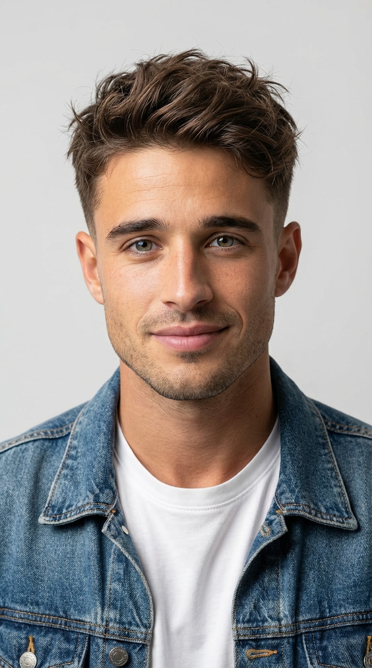 simulador de corte de cabelo masculino para rosto redondo