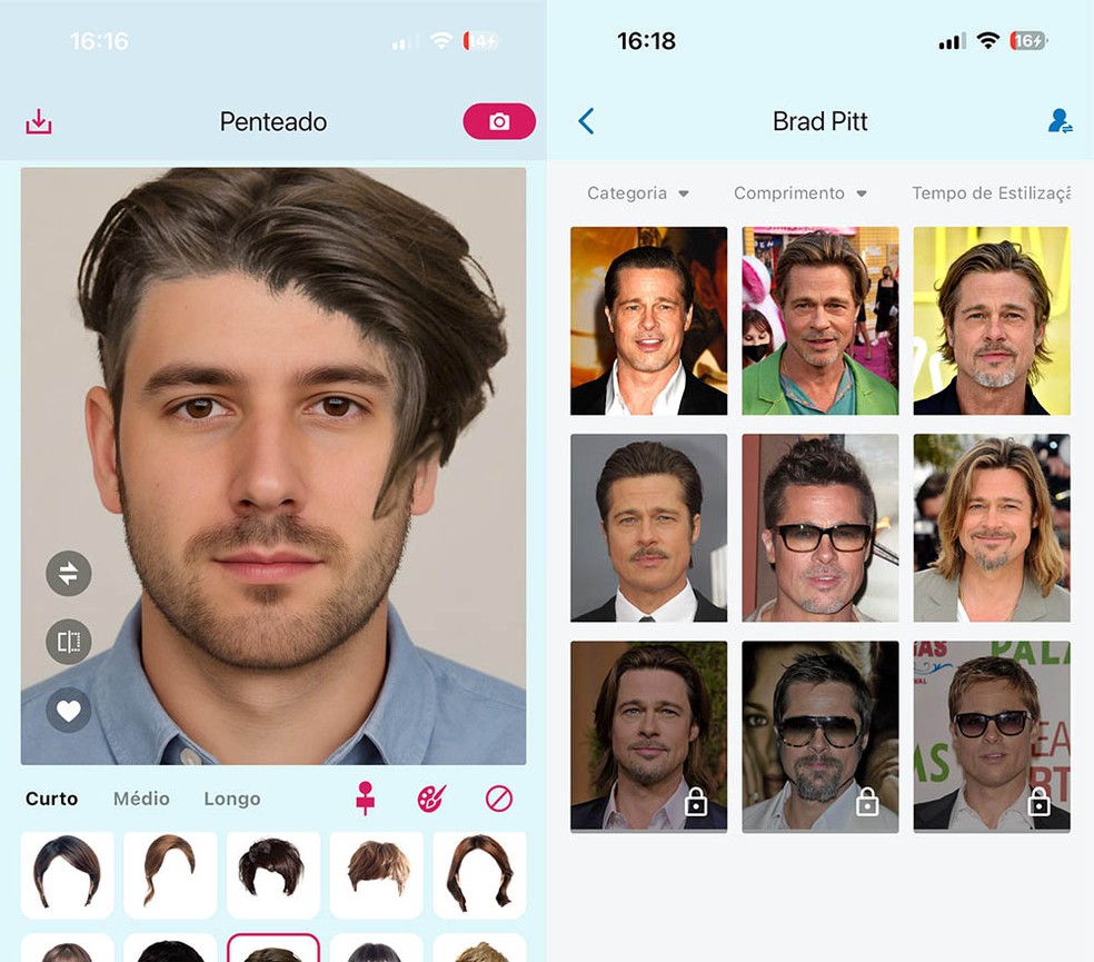 como simular cor de cabelo antes de pintar