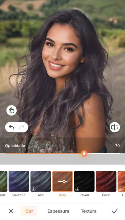 apps para testar cor de cabelo