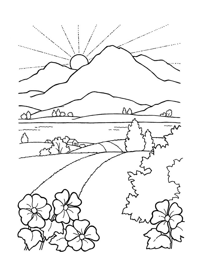 desenho do sol para imprimir