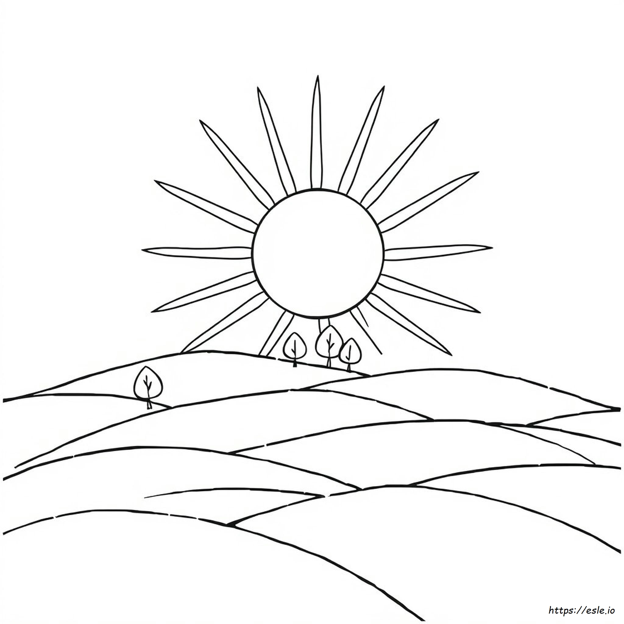 qual a cor do sol para colorir